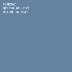 #6483A2 - Bermuda Gray Color Image